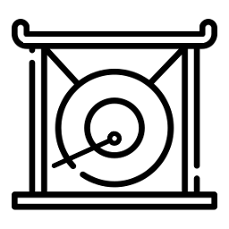 Gongo Chinês e Prato Suspenso