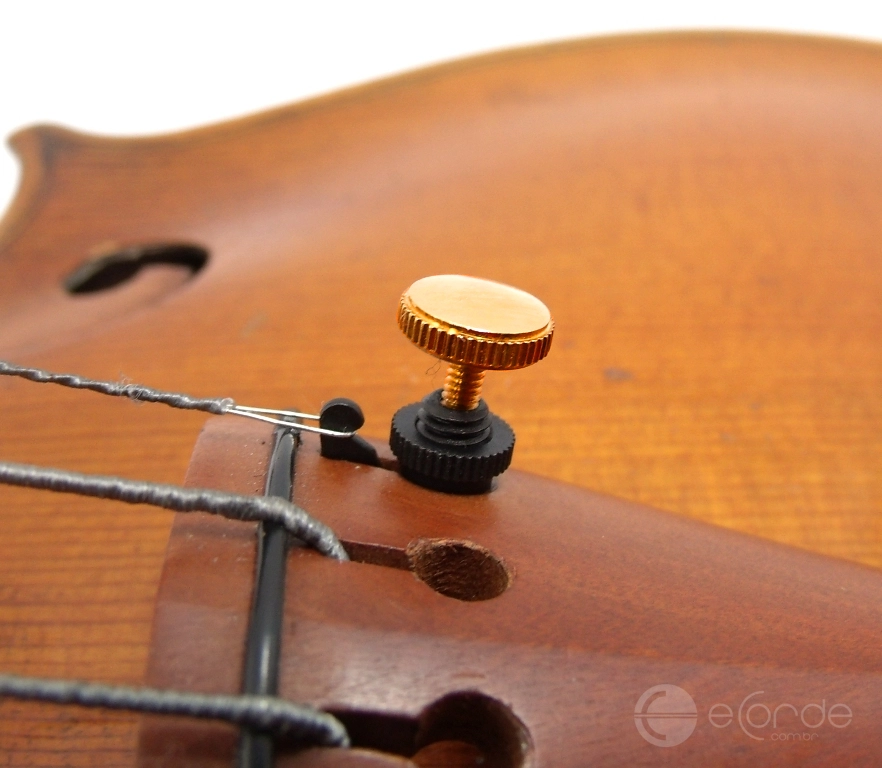 Imagem Extra 3: Afinador Violino Corda Mí - GOTZ / Preto e Dourado.