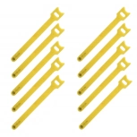 10 x Organizador de Cabos e Fios de Velcro - Fita 150x10mm - Amarelo - **EM ESTOQUE** 10 x Organizador de Cabos e Fios de Velcro - Fita 150x10mm - Amarelo - **EM ESTOQUE**