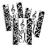 3 x Caderno de Música Pautado 2/4 Capa Dura - 96 Folhas - **EM ESTOQUE** 3 x Caderno de Música Pautado 2/4 Capa Dura - 96 Folhas - **EM ESTOQUE**
