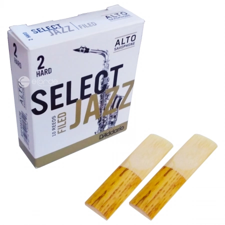 2 x Palheta Sax Alto - DADDARIO Select Jazz Filed - 2.0 Hard
